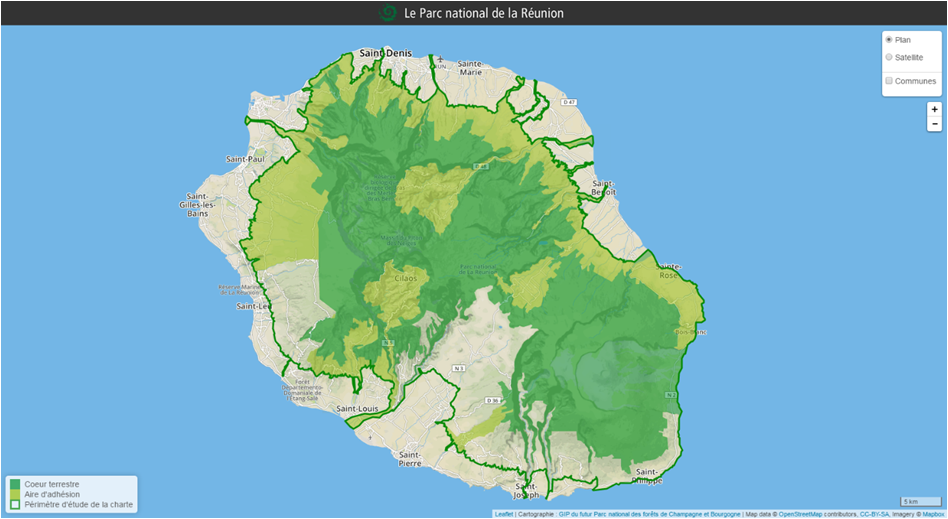 Où se situe le parc national à la Réunion