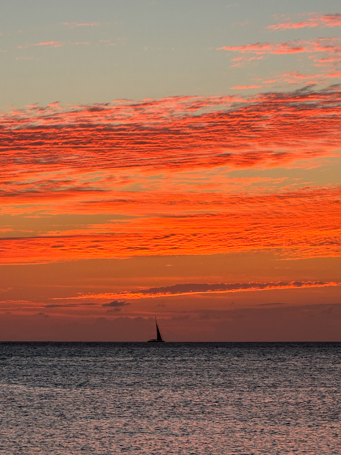 Coucher de soleil au Carbet Martinique